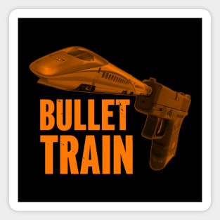 Bullet Train Original Aesthetic Photographic Gun Art For Gun Owners Magnet